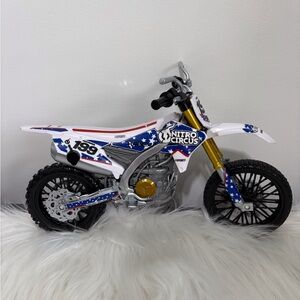 Nitro Circus Kids Toy Motorcycle with sound effects - White #199 Pastrana